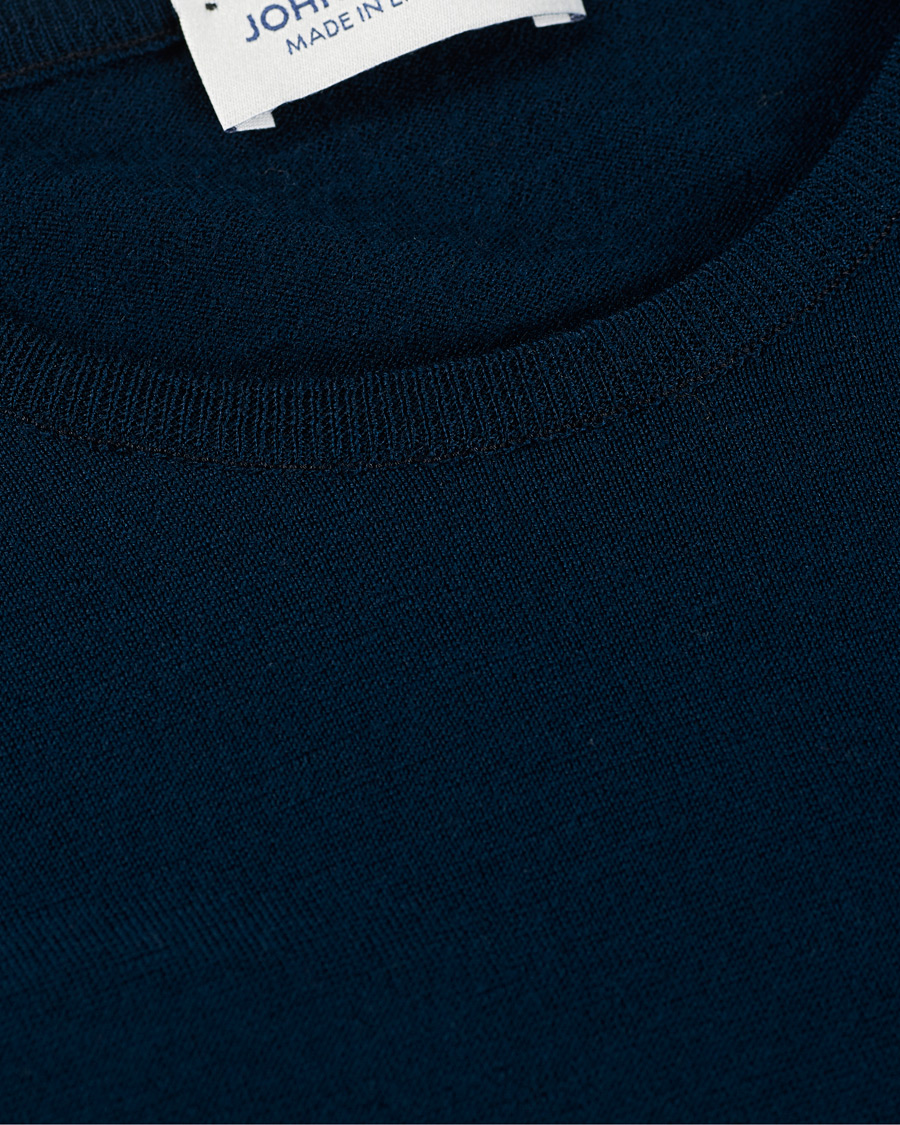 Homme | Pulls Et Tricots | John Smedley | Lundy Extra Fine Merino Crew Neck Orion Green