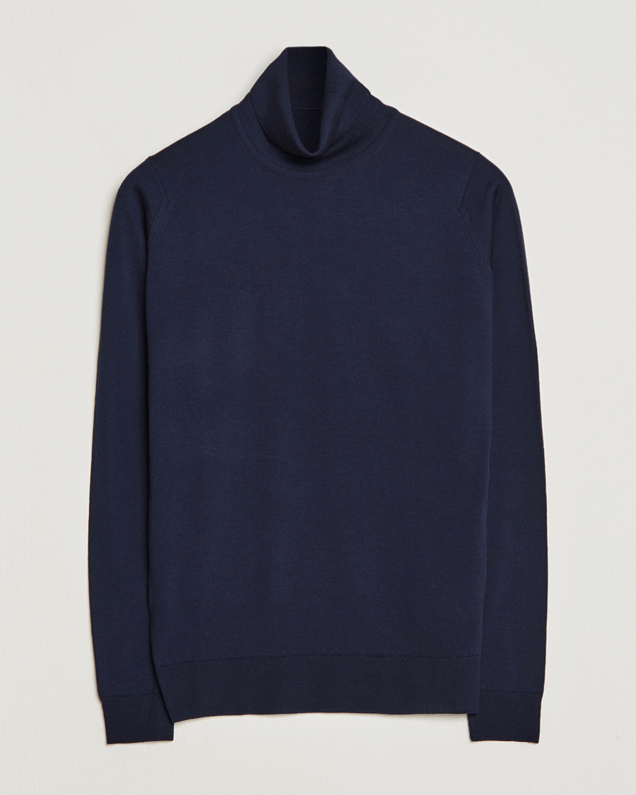 Homme | Pulls Et Tricots | John Smedley | Cherwell Extra Fine Merino Rollneck Midnight