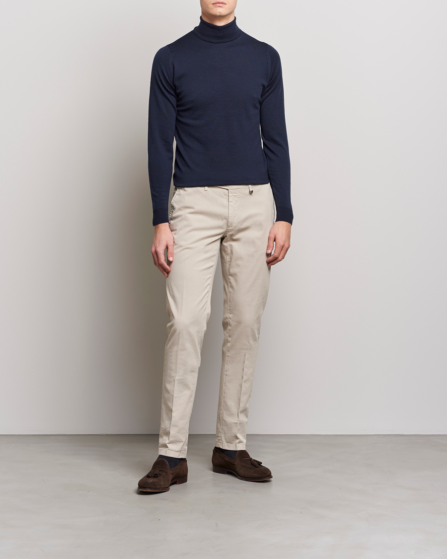 Homme | Pulls Et Tricots | John Smedley | Cherwell Extra Fine Merino Rollneck Midnight