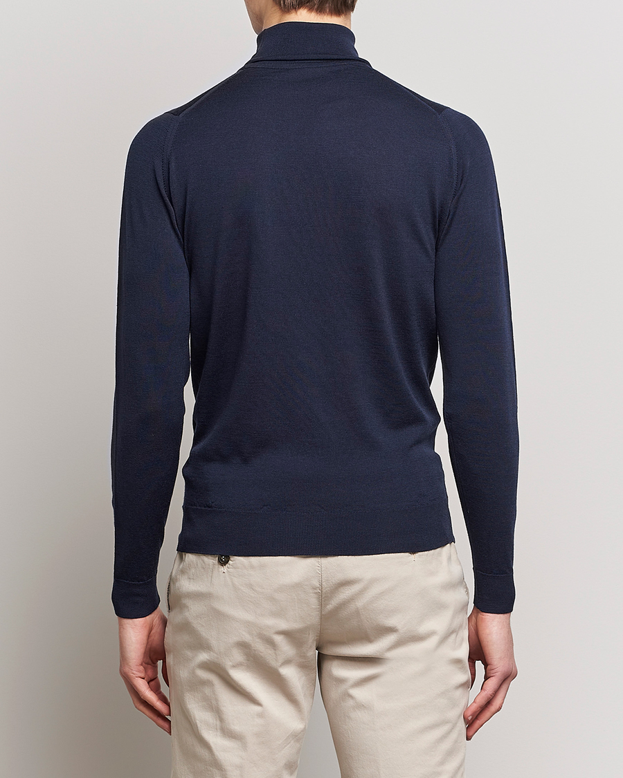 Homme | Pulls Et Tricots | John Smedley | Cherwell Extra Fine Merino Rollneck Midnight