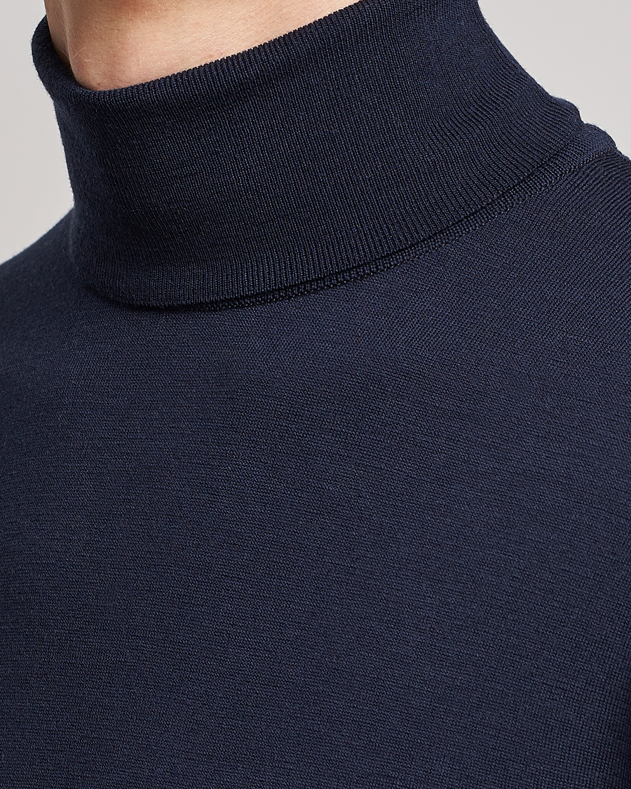Homme | Pulls Et Tricots | John Smedley | Cherwell Extra Fine Merino Rollneck Midnight