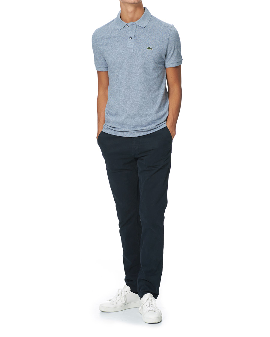 Homme | Polos | Lacoste | Slim Fit Polo Piké Light Indigo Blue