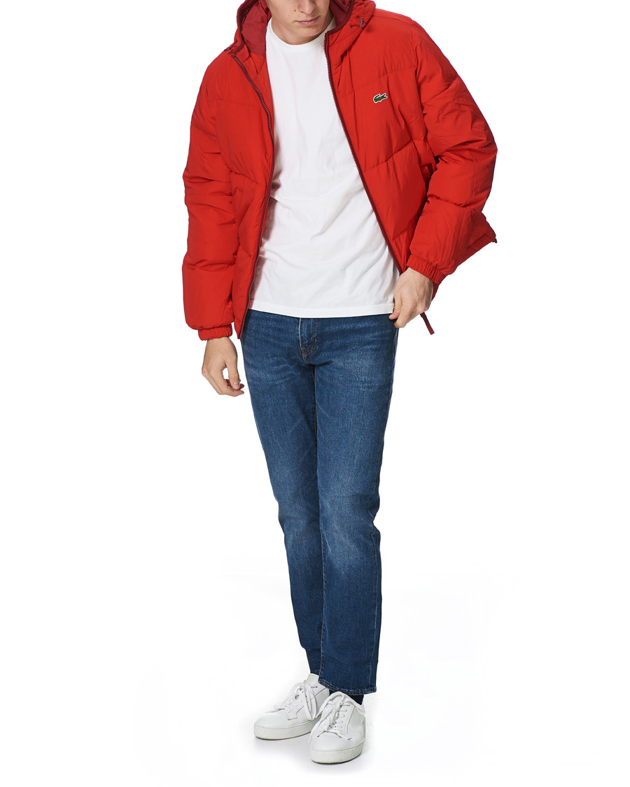 Homme | Manteaux Et Vestes | Lacoste | Down Hooded Jacket Red