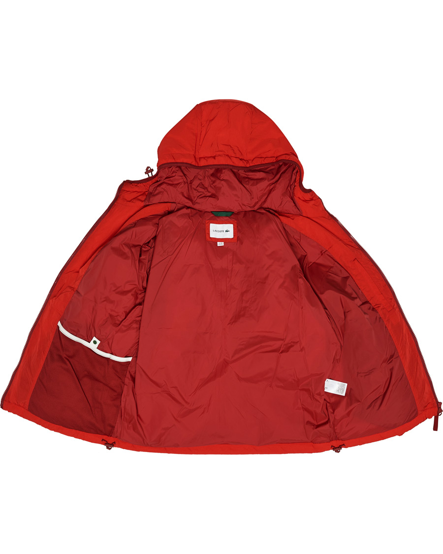 Homme | Manteaux Et Vestes | Lacoste | Down Hooded Jacket Red