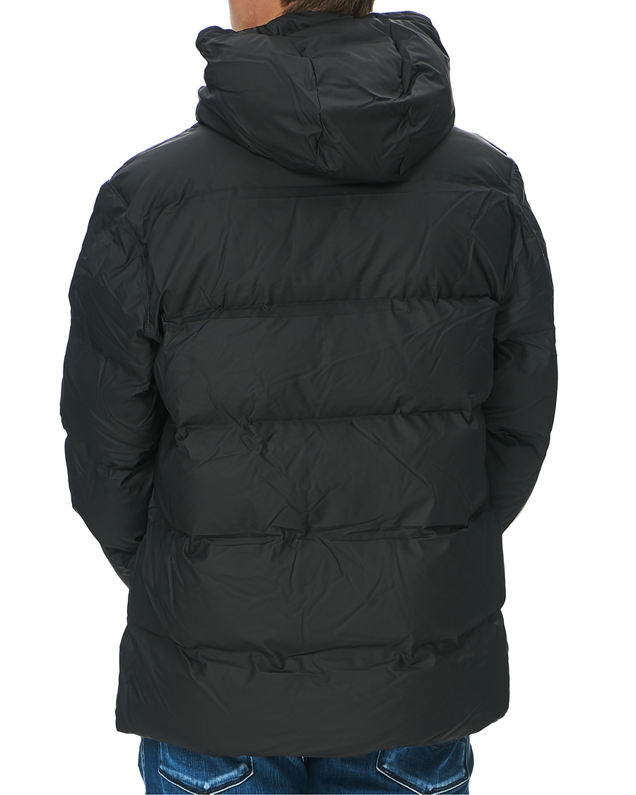 Homme | Manteaux Et Vestes | RAINS | Waterproof Puffer Hooded Jacket Black