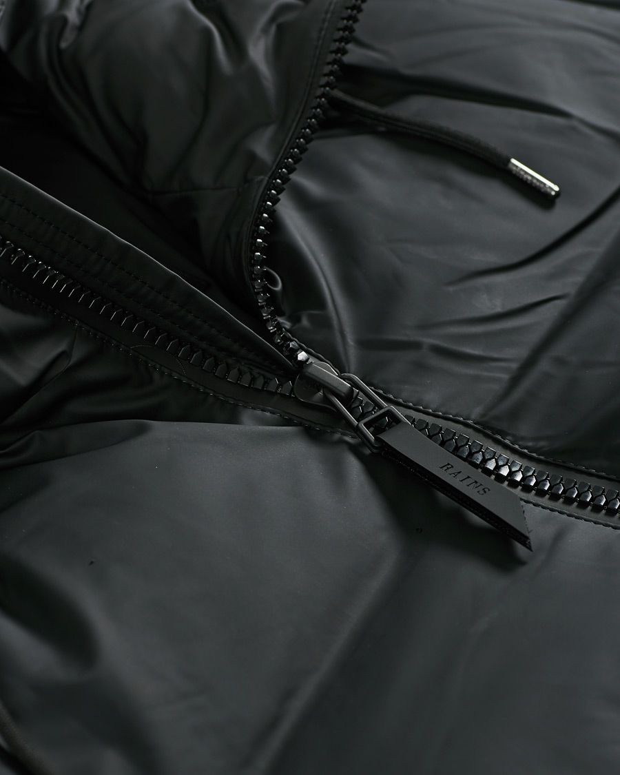 Homme | Manteaux Et Vestes | RAINS | Waterproof Puffer Hooded Jacket Black