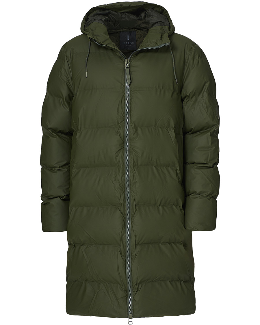 Homme | Manteaux Et Vestes | RAINS | Waterproof Long Puffer Jacket Green