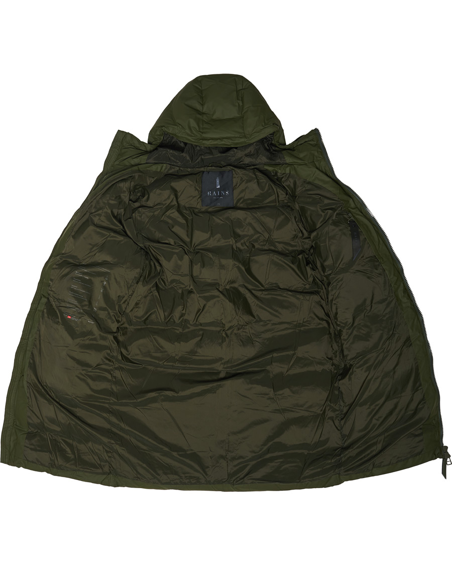 Homme | Manteaux Et Vestes | RAINS | Waterproof Long Puffer Jacket Green