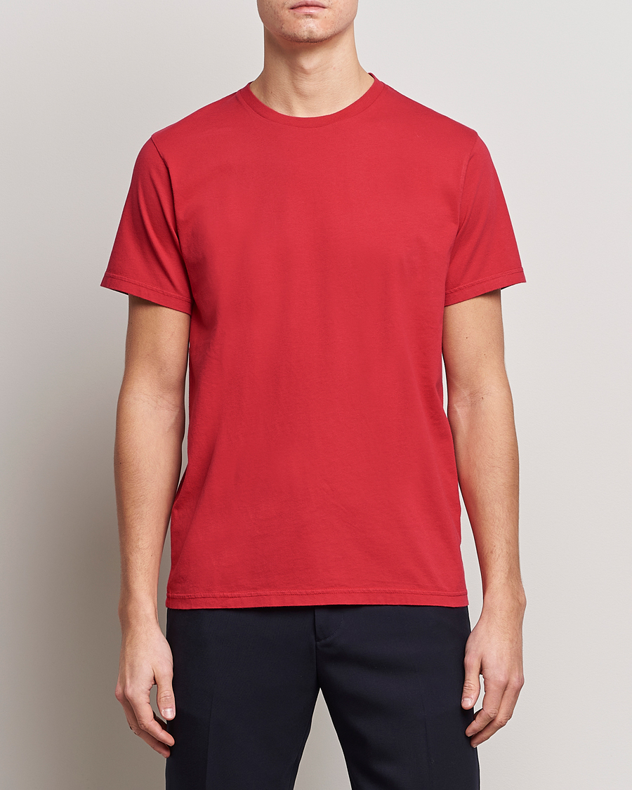 Homme | T-shirts | Colorful Standard | Classic Organic T-Shirt Scarlet Red
