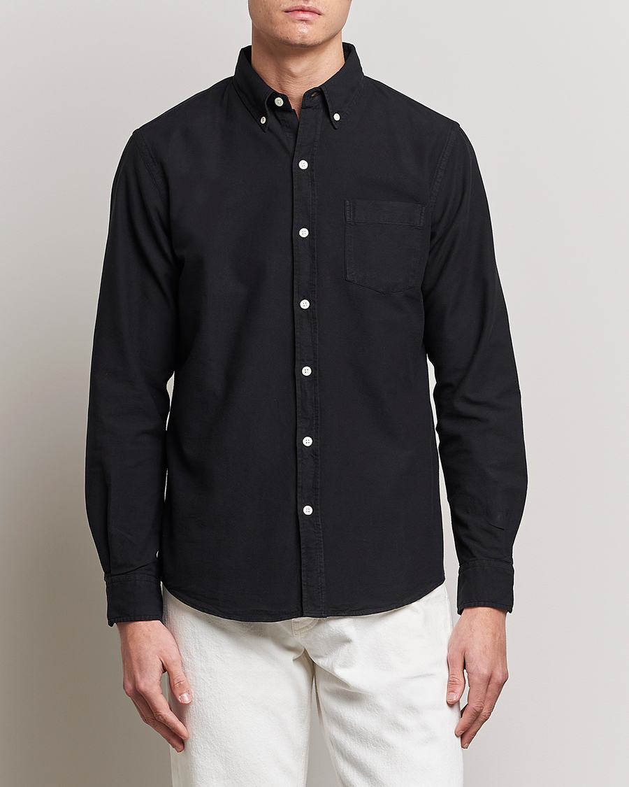 Homme |  | Colorful Standard | Classic Organic Oxford Button Down Shirt Deep Black