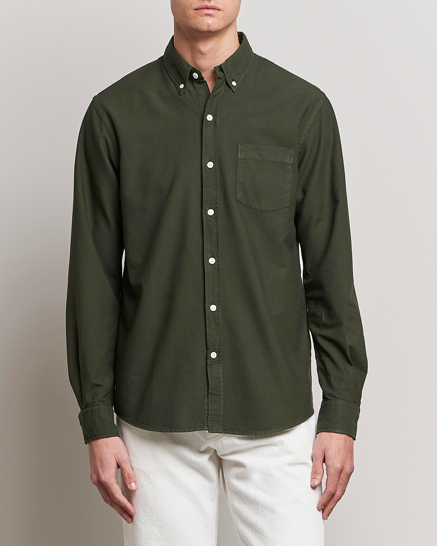 Homme | Moins De 100 | Colorful Standard | Classic Organic Oxford Button Down Shirt Hunter Green