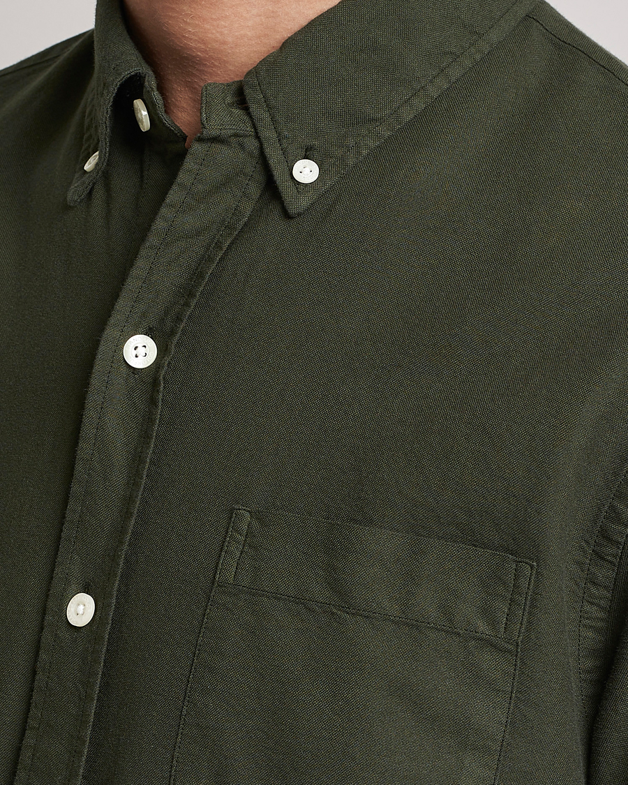 Homme | Chemises | Colorful Standard | Classic Organic Oxford Button Down Shirt Hunter Green