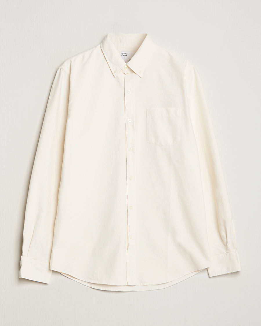 Homme | Chemises | Colorful Standard | Classic Organic Oxford Button Down Shirt Ivory White
