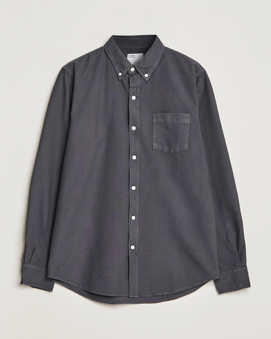 Homme | Chemises | Colorful Standard | Classic Organic Oxford Button Down Shirt Lava Grey