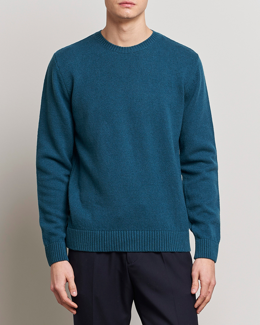 Homme |  | Colorful Standard | Classic Merino Wool Crew Neck Ocean Green