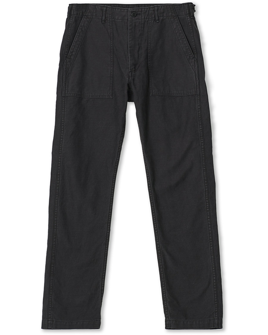 Homme | Pantalons | orSlow | Slim Fit Original Sateen Fatigue Pants Black