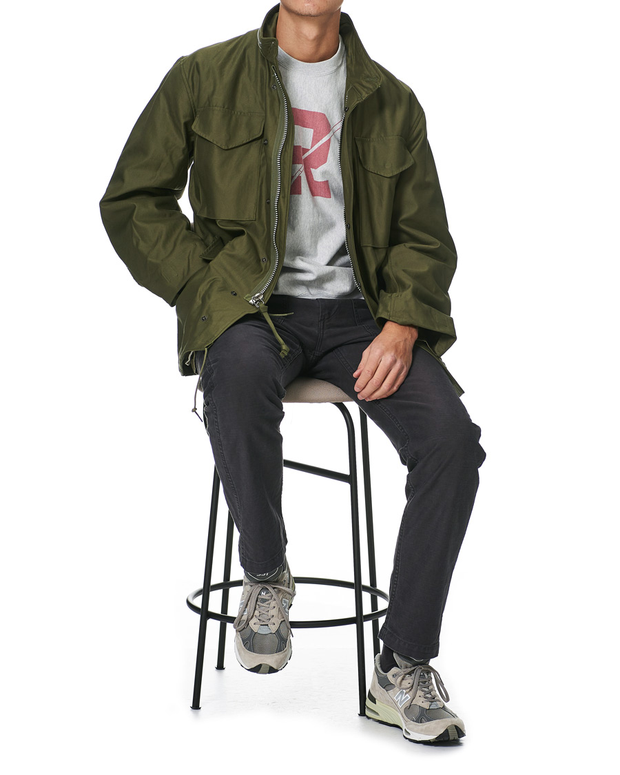 Homme | Pantalons | orSlow | Slim Fit Original Sateen Fatigue Pants Black