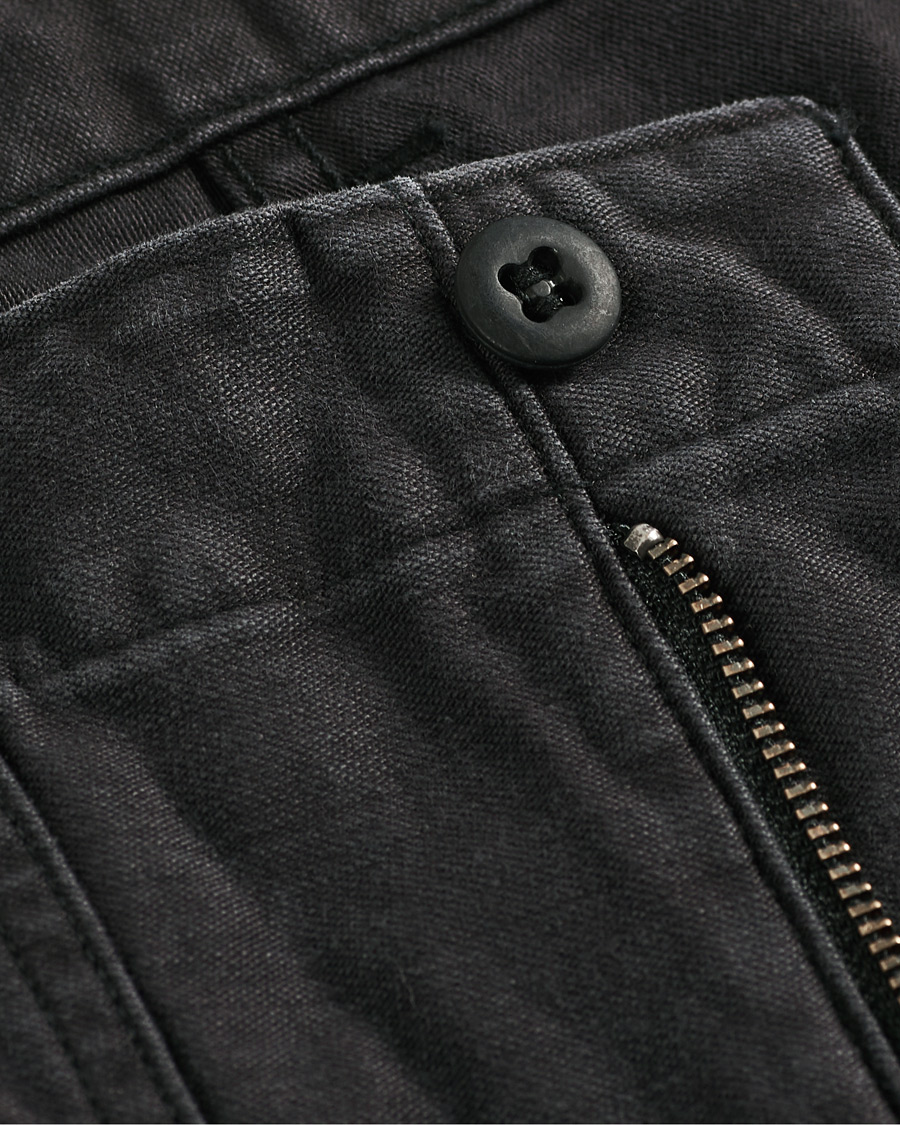 Homme | Pantalons | orSlow | Slim Fit Original Sateen Fatigue Pants Black