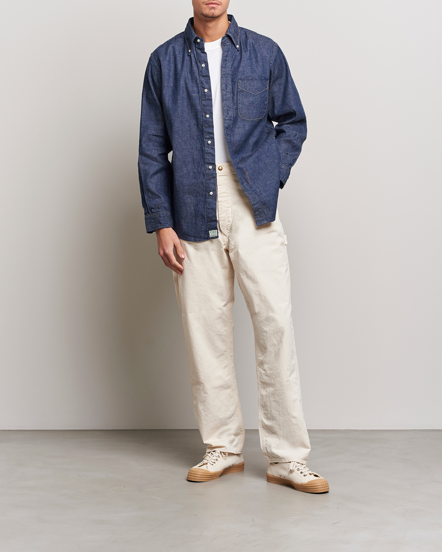Homme | Chemises | orSlow | Denim Button Down Shirt One Wash