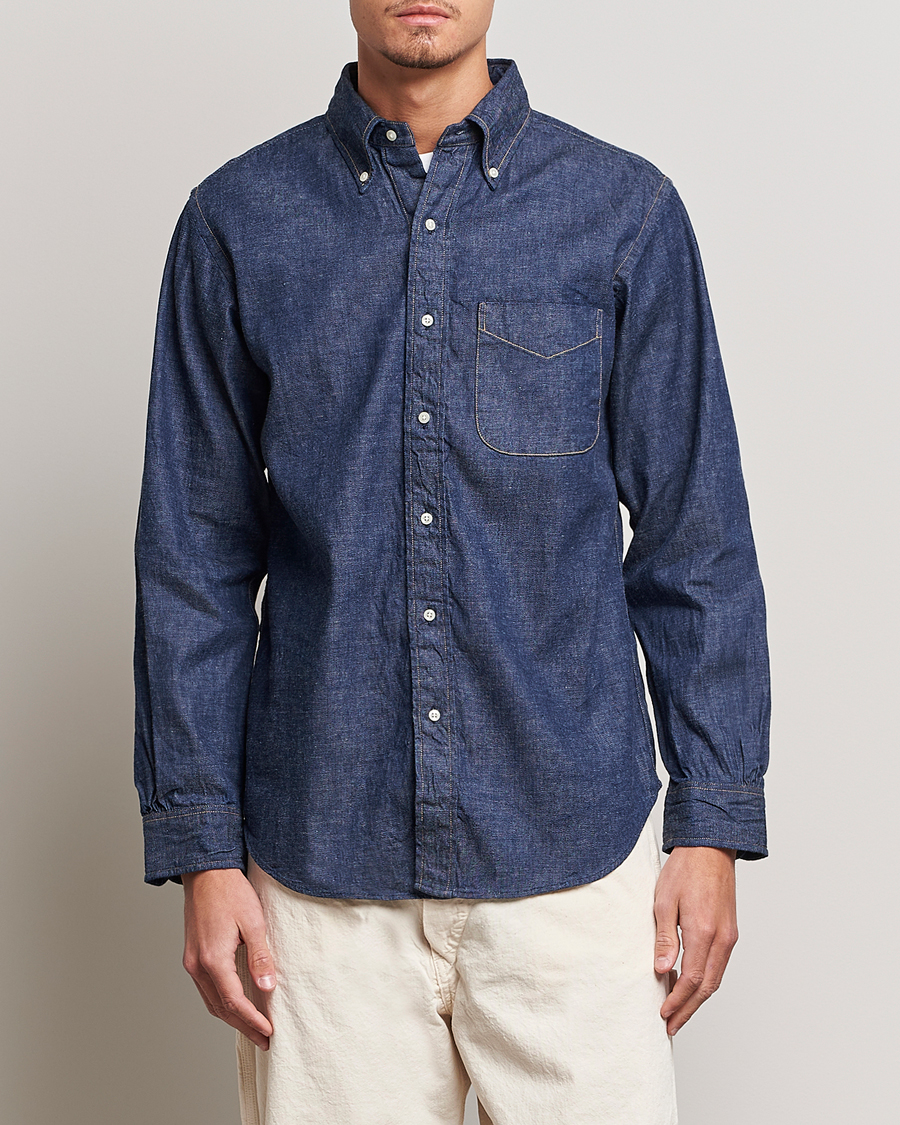 Homme | Casual | orSlow | Denim Button Down Shirt One Wash
