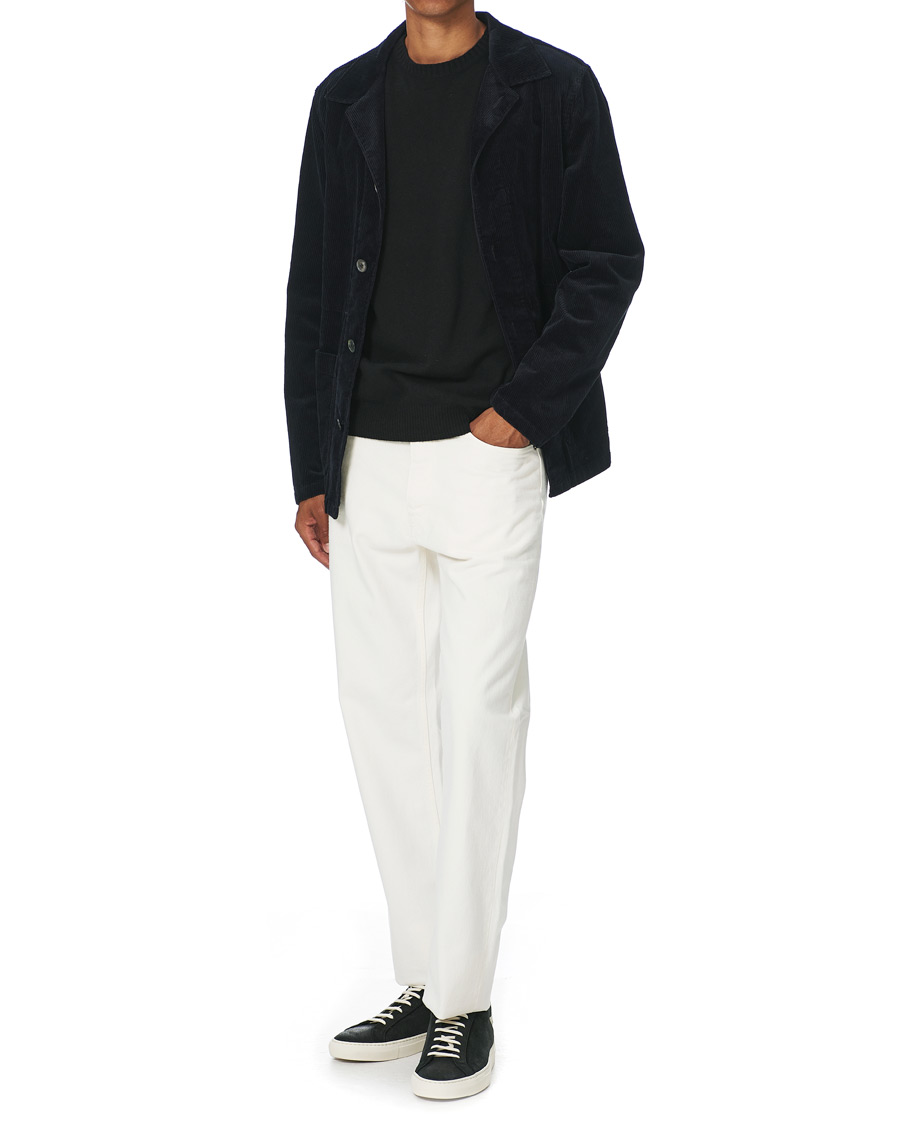 Homme | Manteaux Et Vestes | Oscar Jacobson | Hampus Corduroy Shirt Jacket Navy