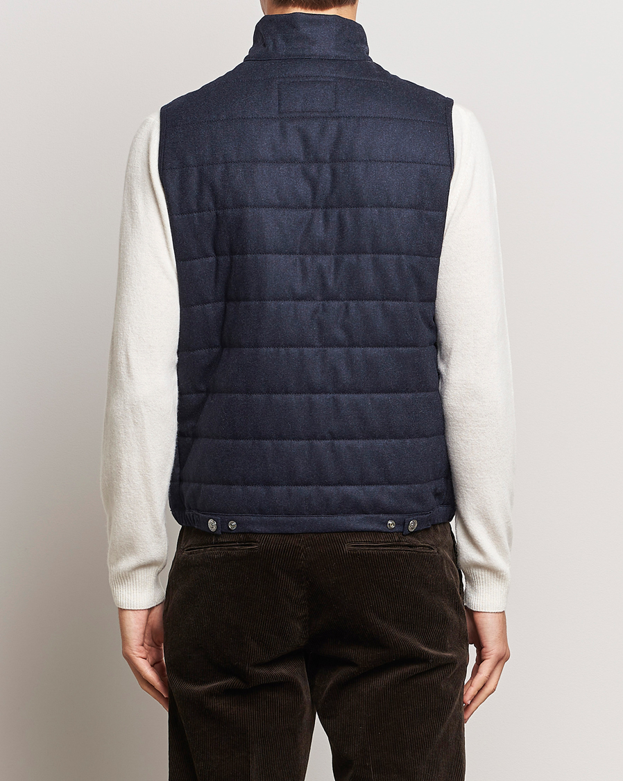 Homme | Manteaux Et Vestes | Oscar Jacobson | Liner EVO Flannel Waistcoat Navy