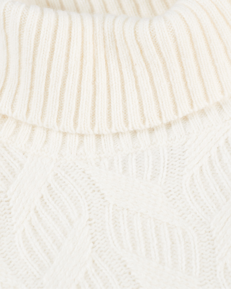 Homme | Pulls Et Tricots | Oscar Jacobson | Samir Wool/Cashmere Cable Rollneck Creme