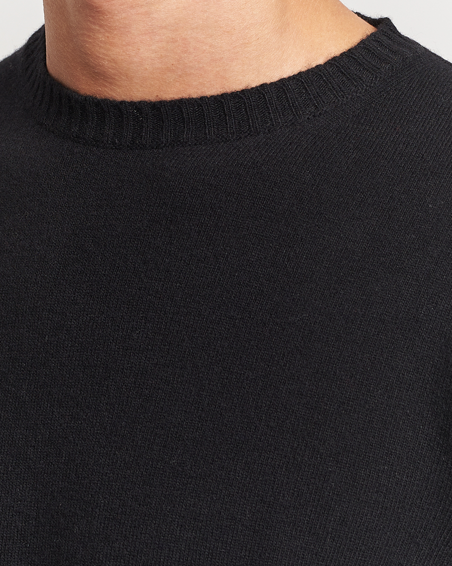 Homme | Pulls Et Tricots | Oscar Jacobson | Valter Wool/Cashmere Round Neck Black