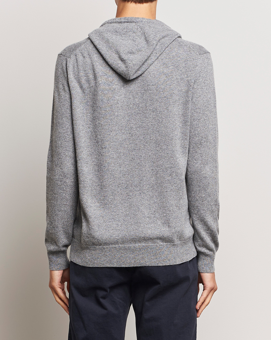 Homme | Pulls Et Tricots | Oscar Jacobson | Pascal Wool/Cashmere Hoodie Light Grey