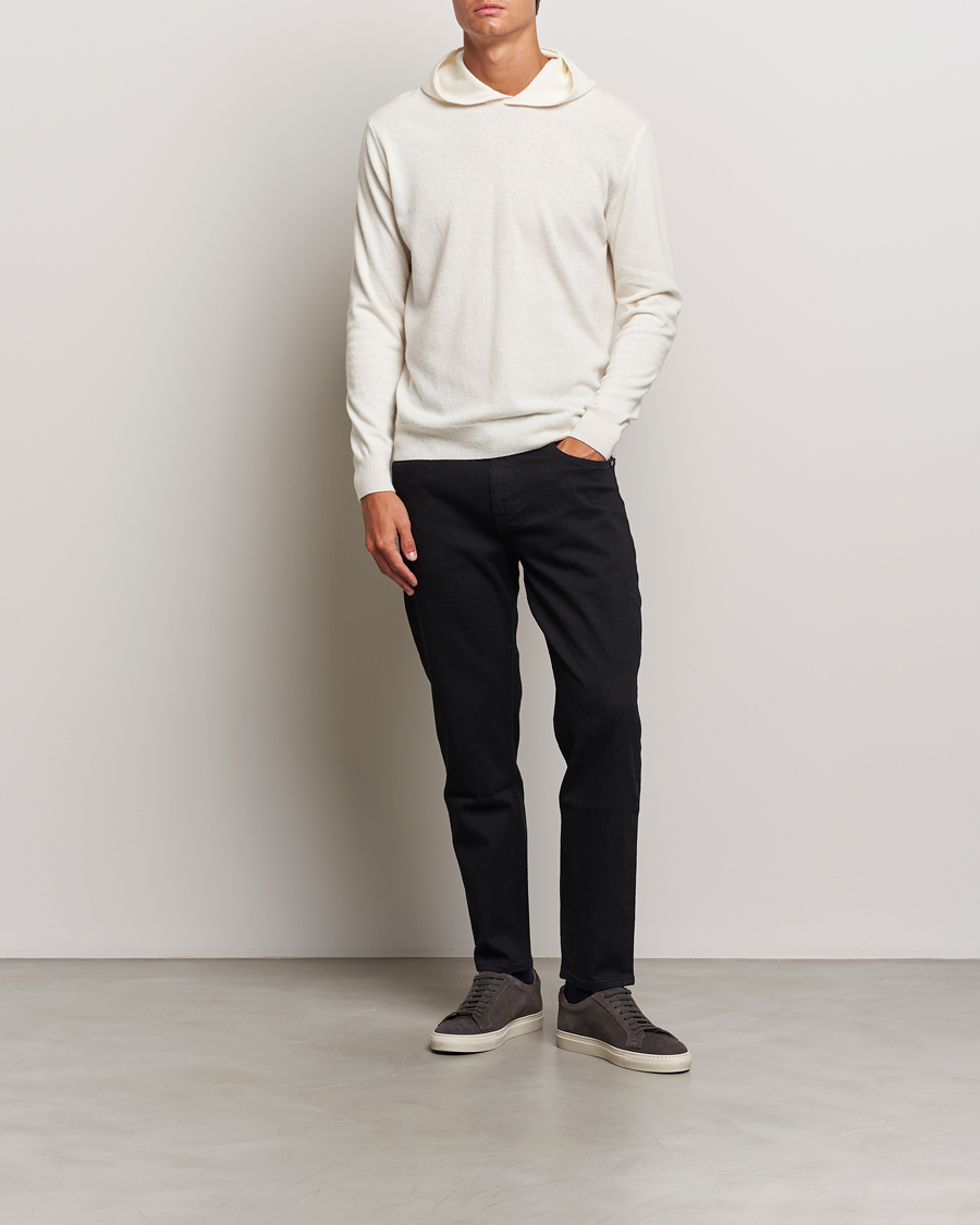 Homme | Pulls Et Tricots | Oscar Jacobson | Pascal Wool/Cashmere Hoodie Creme