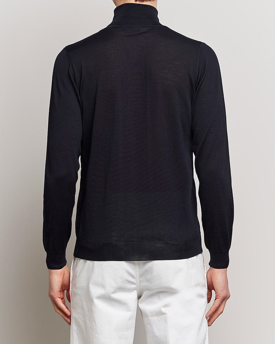 Homme | Pulls Et Tricots | Oscar Jacobson | Cole Extra Fine Merino Rollneck Navy