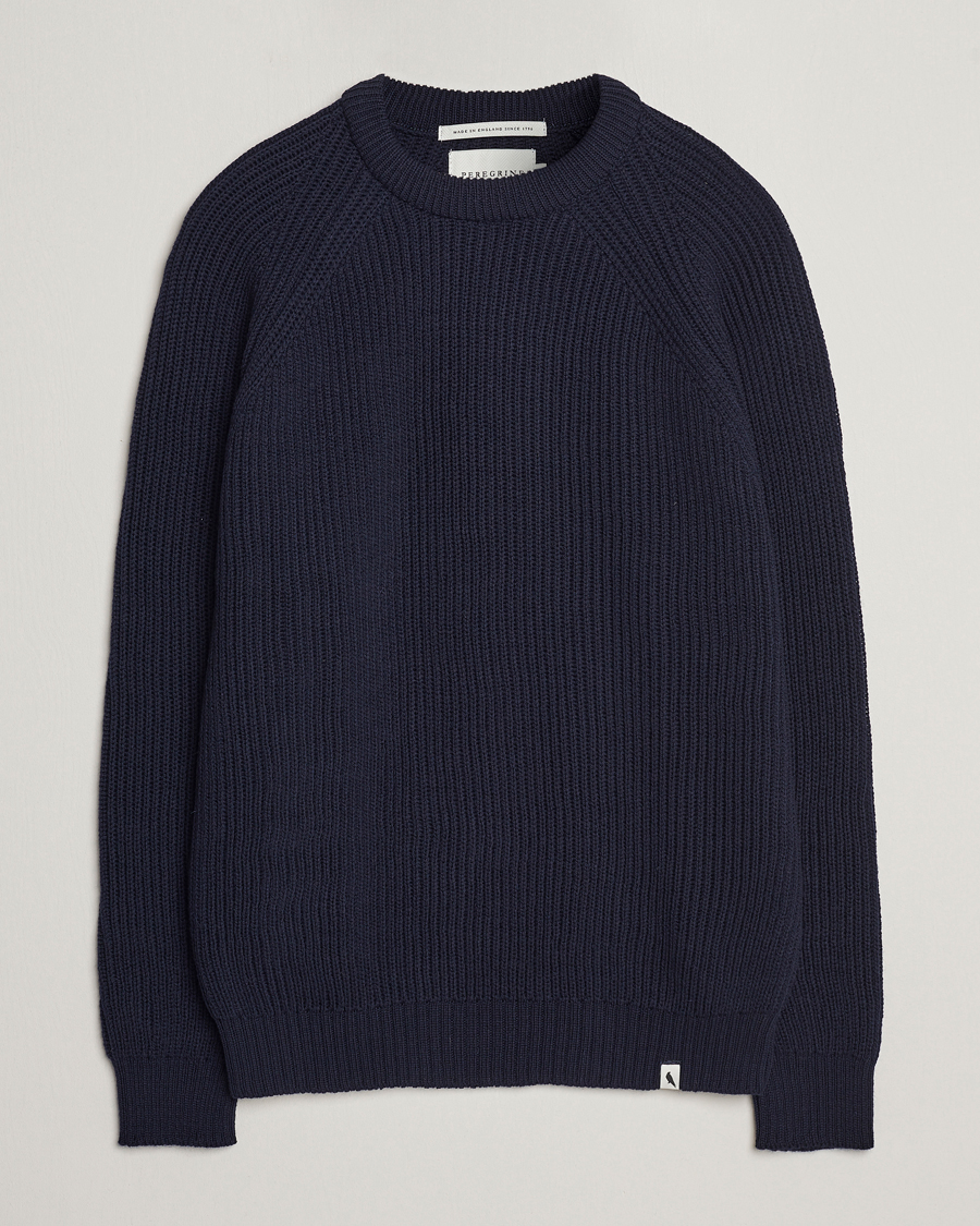 Homme | Pulls Et Tricots | Peregrine | Ford Knitted Wool Jumper Navy