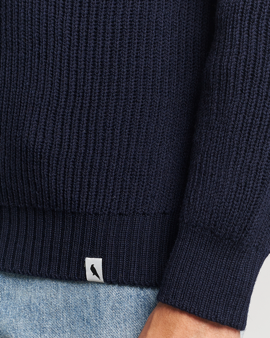 Homme | Pulls Et Tricots | Peregrine | Ford Knitted Wool Jumper Navy