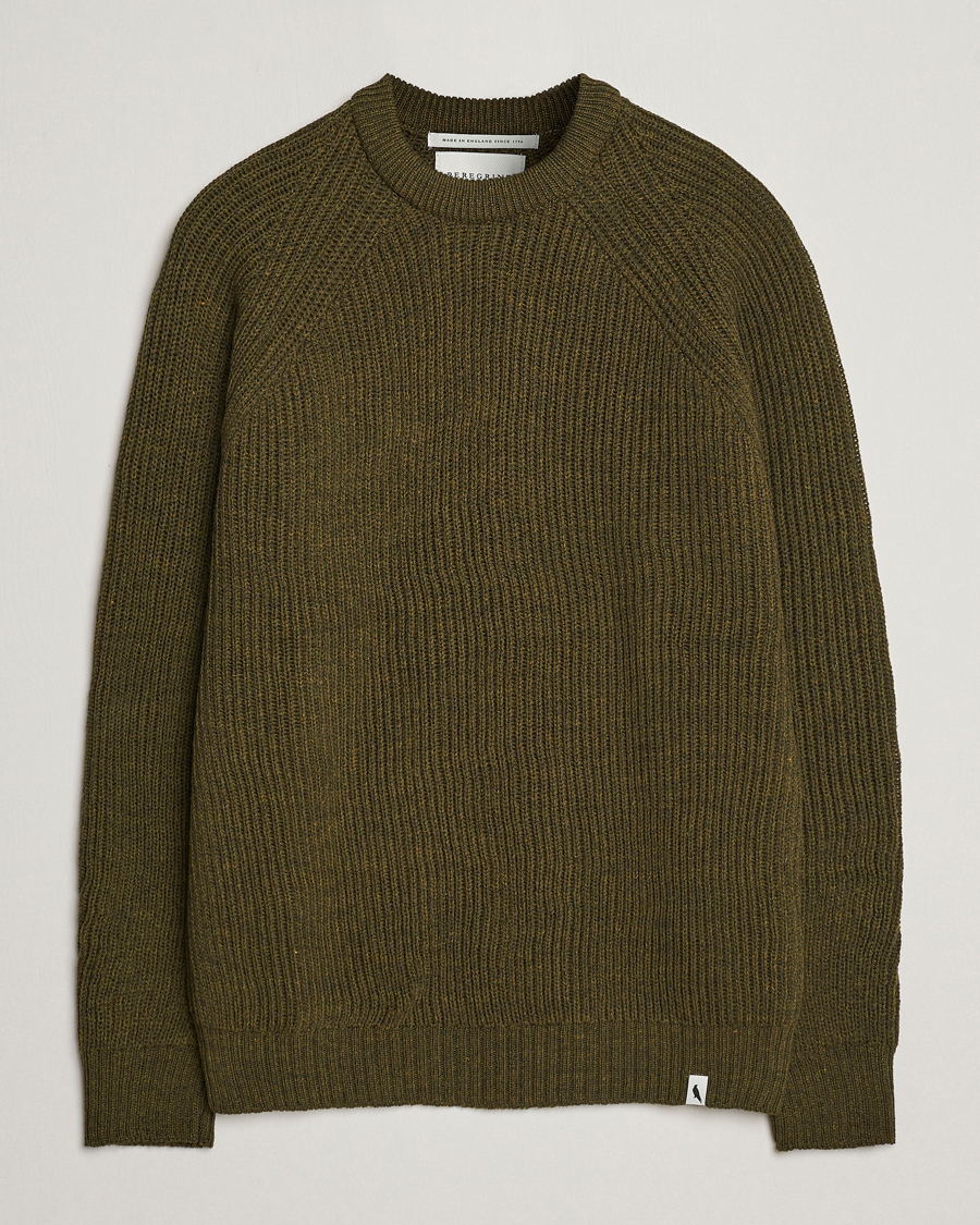 Homme | Pulls Et Tricots | Peregrine | Ford Knitted Wool Jumper Olive