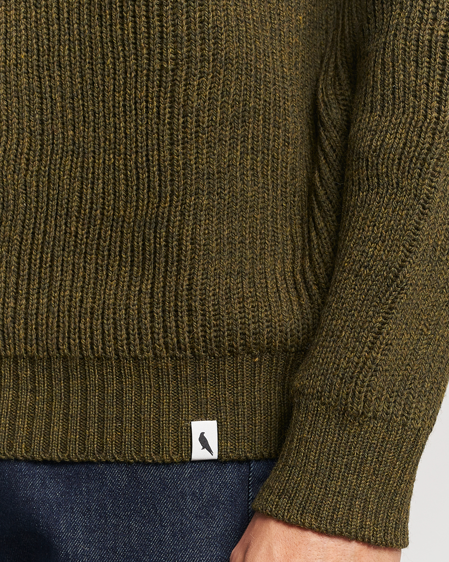 Homme | Pulls Et Tricots | Peregrine | Ford Knitted Wool Jumper Olive