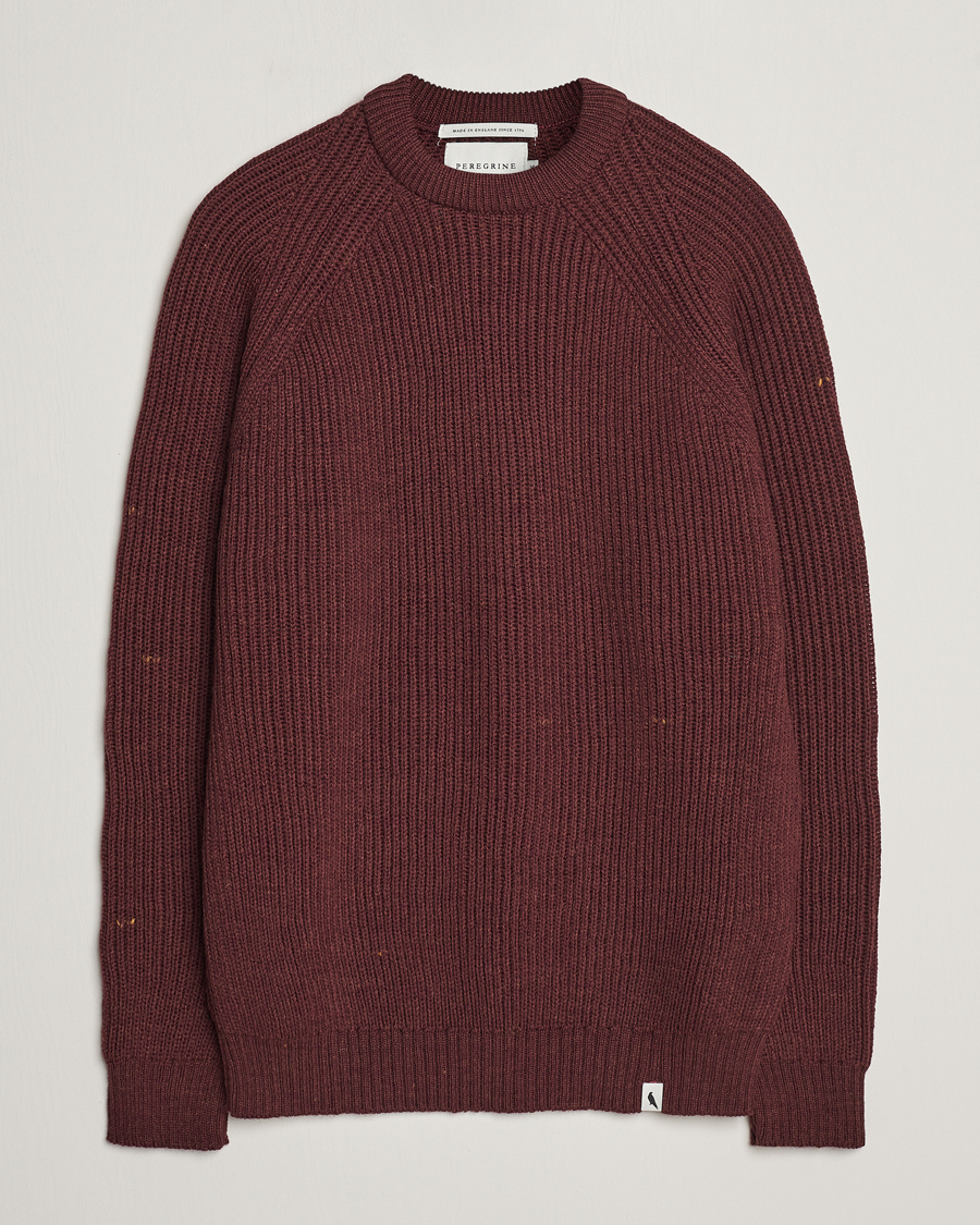 Homme | Pulls Et Tricots | Peregrine | Ford Knitted Wool Jumper Shiraz