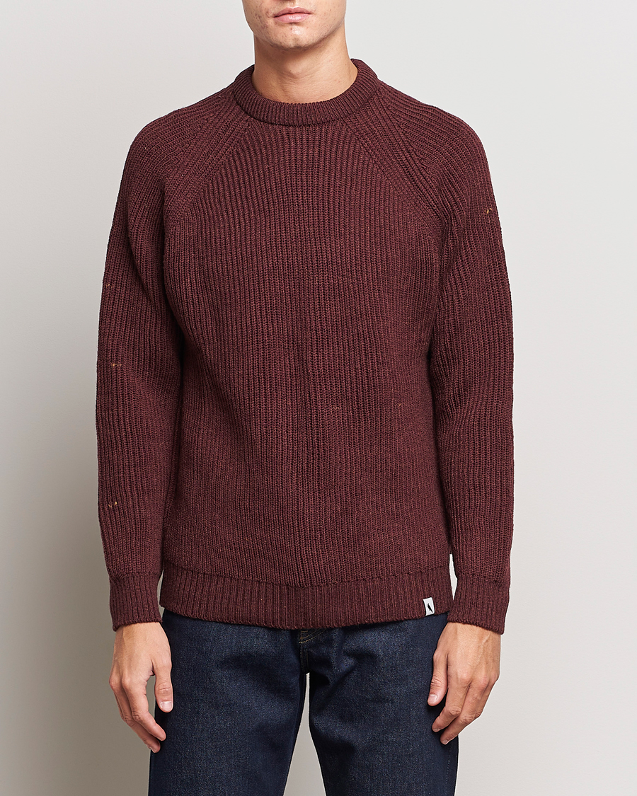 Homme | Pulls Et Tricots | Peregrine | Ford Knitted Wool Jumper Shiraz