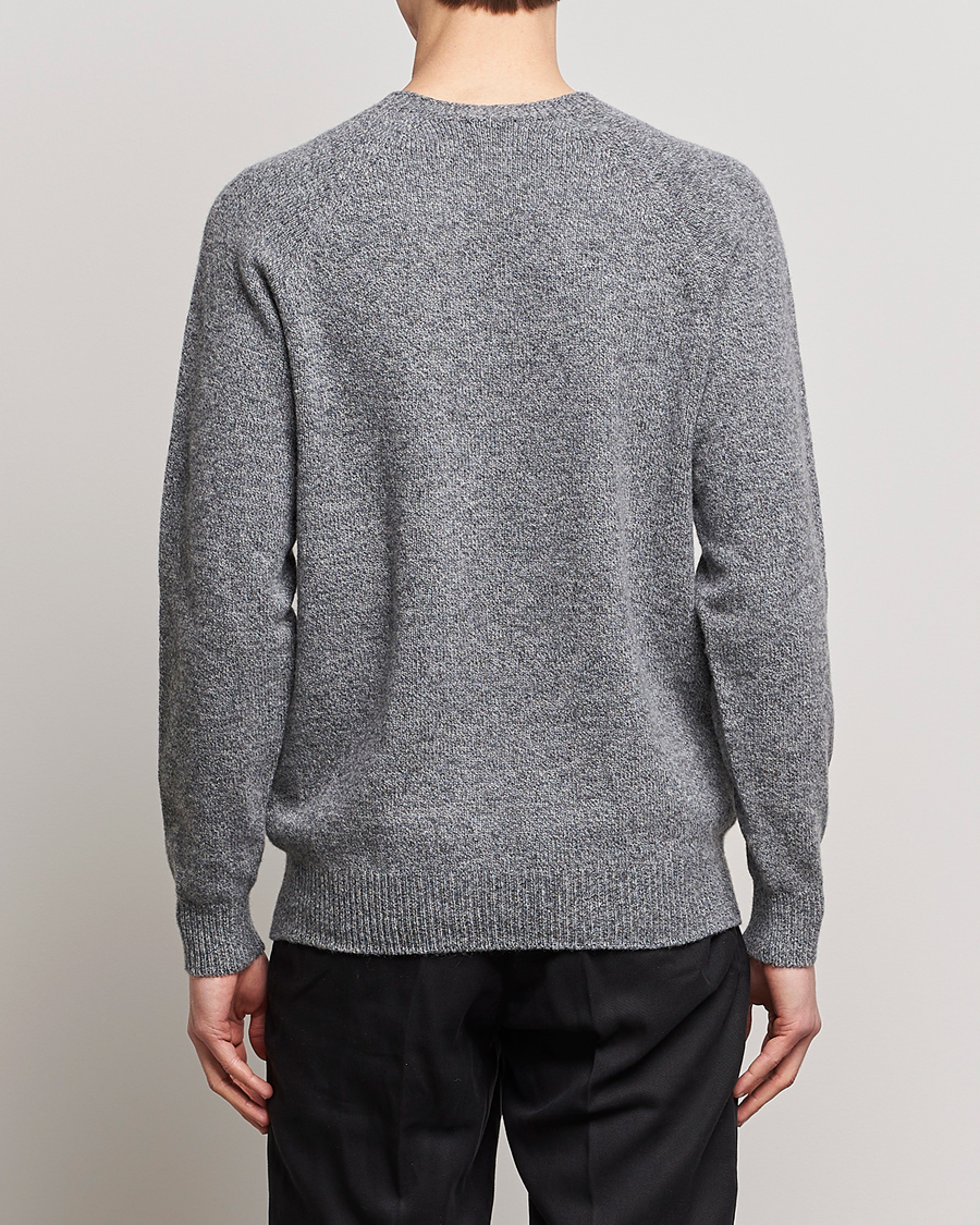Homme | Pulls Et Tricots | Sunspel | Lambswool Crew Neck Grey Melange