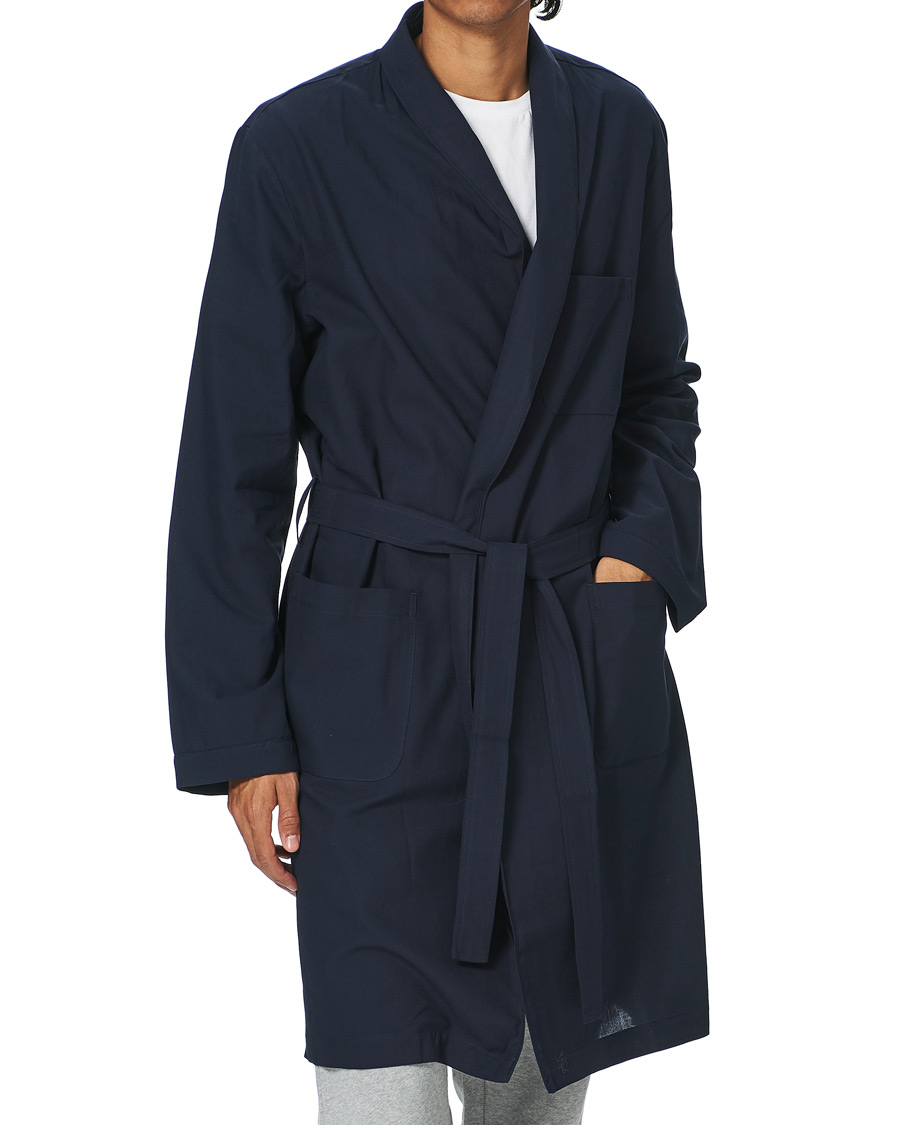 Homme | Peignoirs Et Pyjamas | Sunspel | Cotton Robe Navy