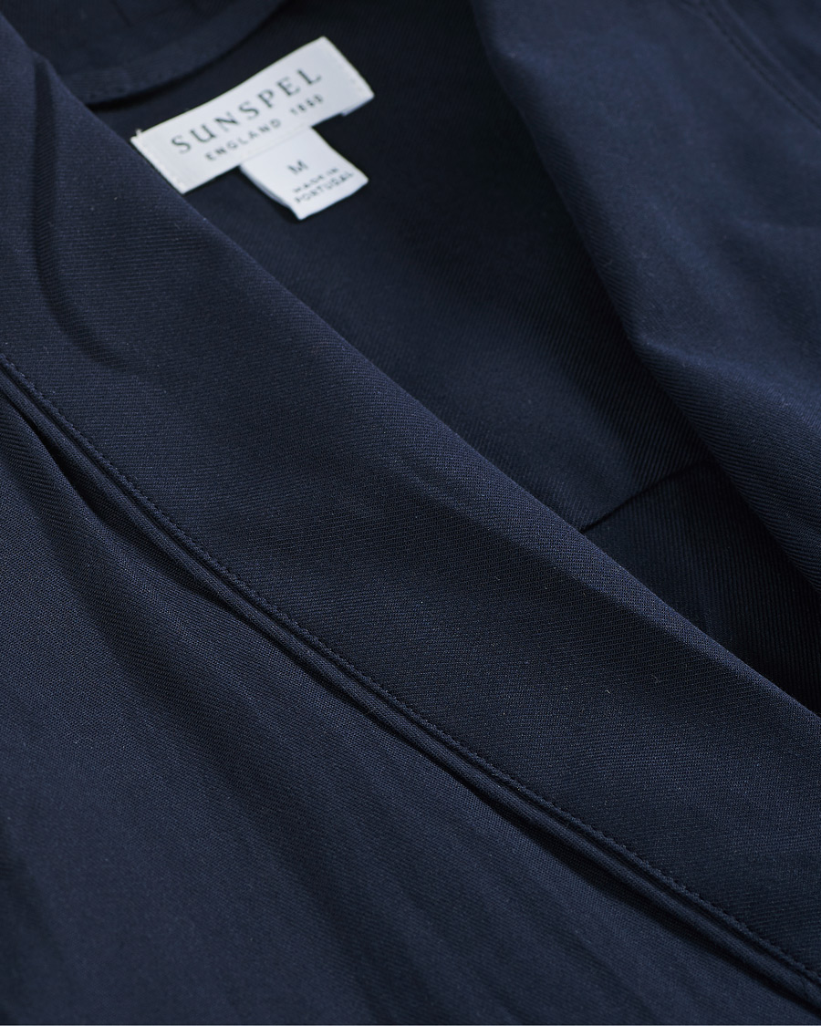 Homme | Peignoirs Et Pyjamas | Sunspel | Cotton Robe Navy