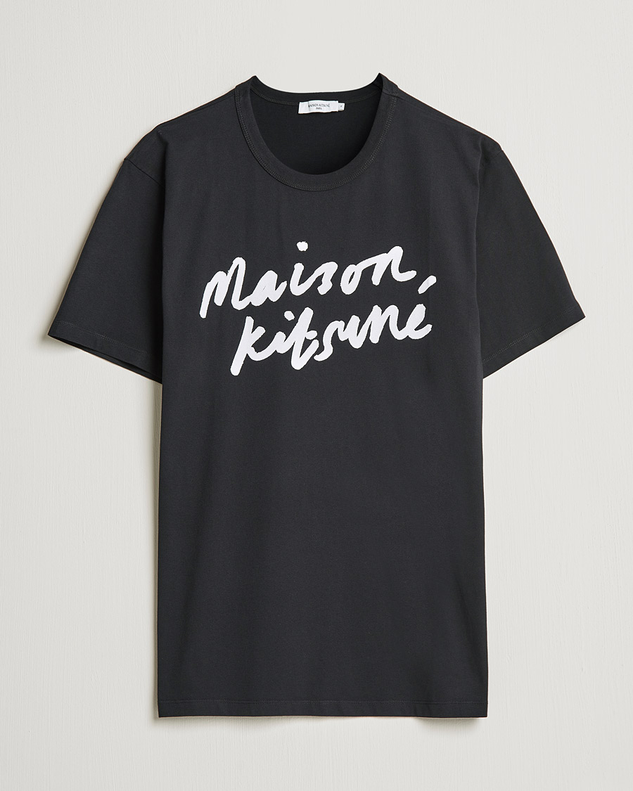 Homme | T-shirts | Maison Kitsuné | Handwriting Tee Black