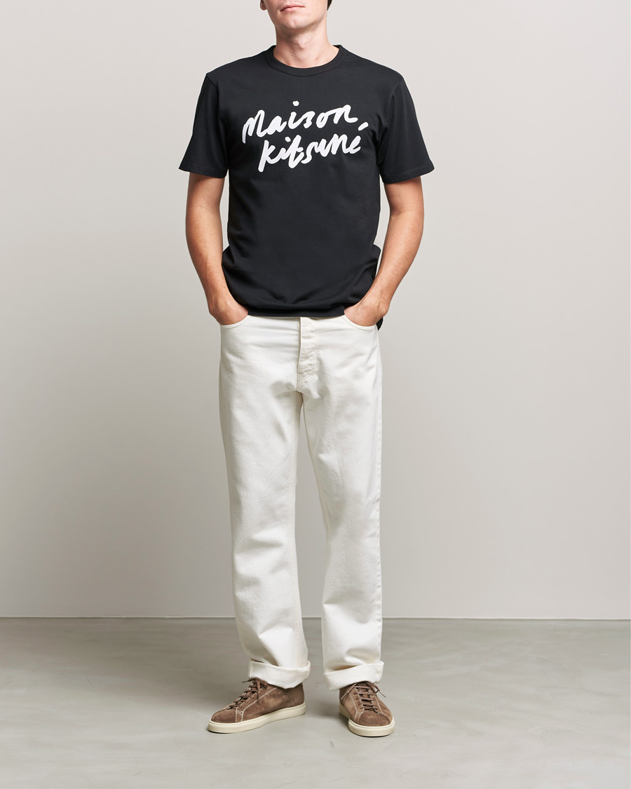 Homme | T-shirts | Maison Kitsuné | Handwriting Tee Black