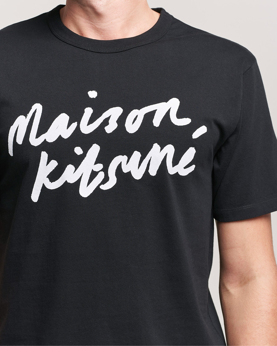 Homme | T-shirts | Maison Kitsuné | Handwriting Tee Black