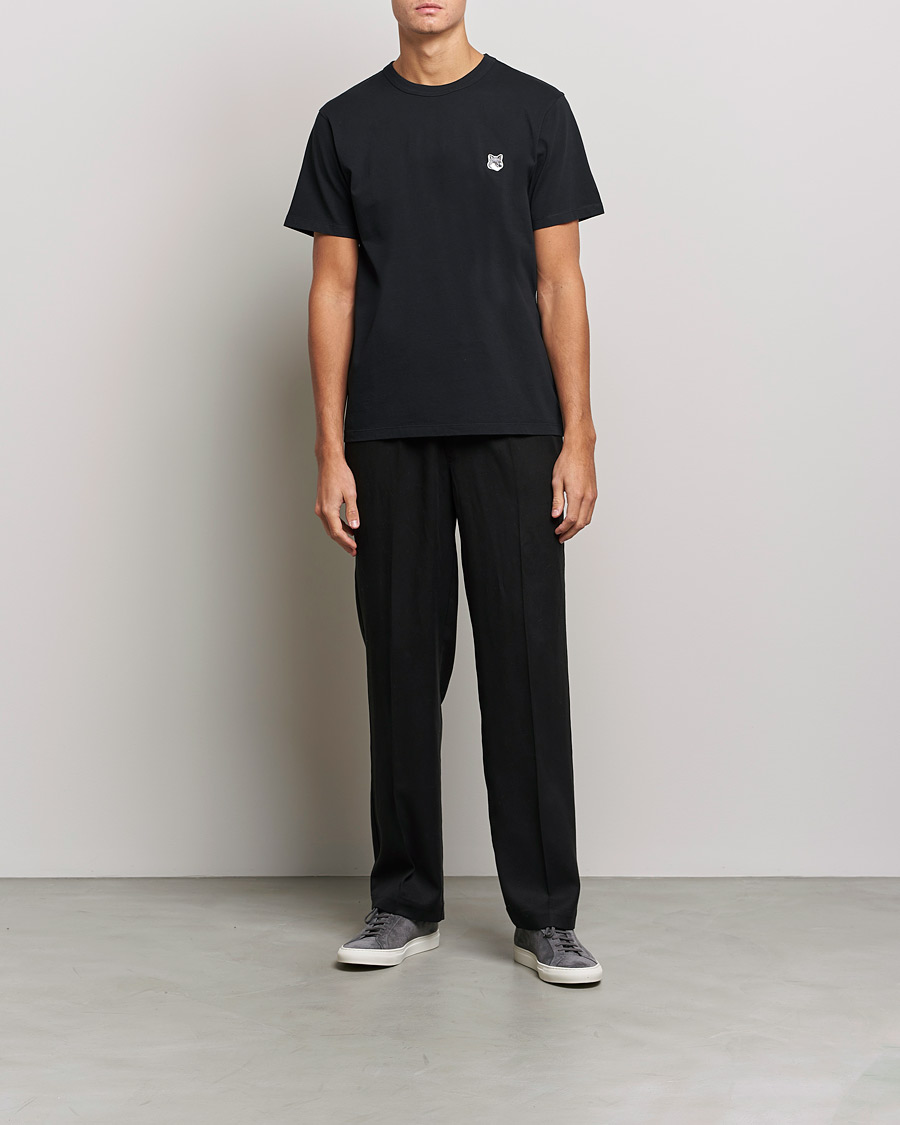 Homme | T-shirts | Maison Kitsuné | Grey Fox Head Tee Black