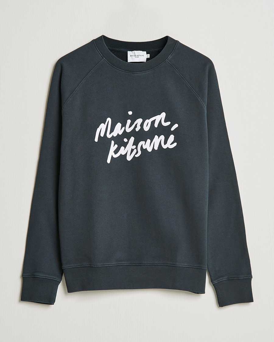 Homme | Pulls Et Tricots | Maison Kitsuné | Handwriting Sweatshirt Anthracite