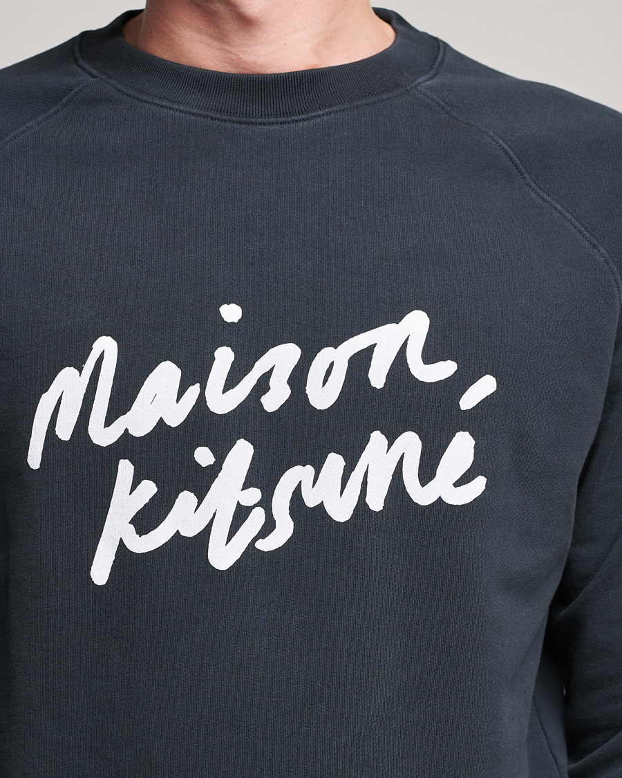 Homme | Pulls Et Tricots | Maison Kitsuné | Handwriting Sweatshirt Anthracite