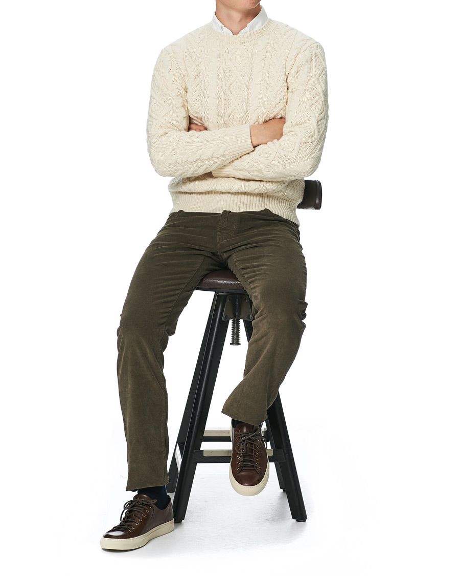 Homme | Pantalons | Jacob Cohën | 688 Bard 5-Pocket Corduroy Trousers Brown