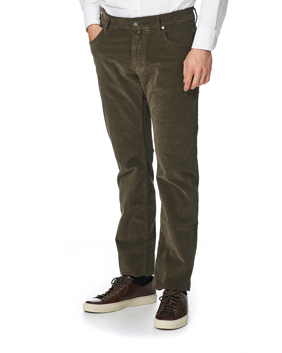Homme | Pantalons | Jacob Cohën | 688 Bard 5-Pocket Corduroy Trousers Brown