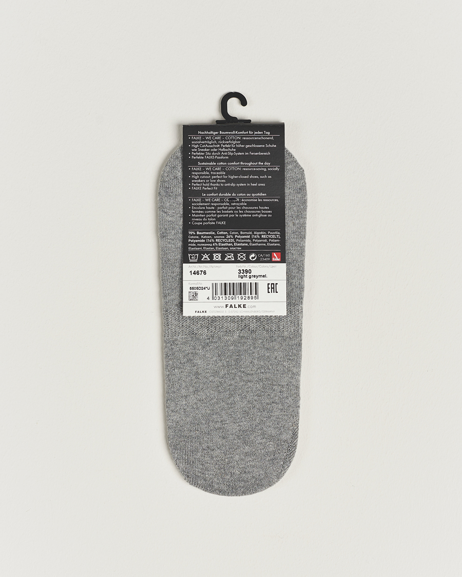 Men | Ankle Socks | Falke | Casual High Cut Sneaker Socks Light Grey Melange