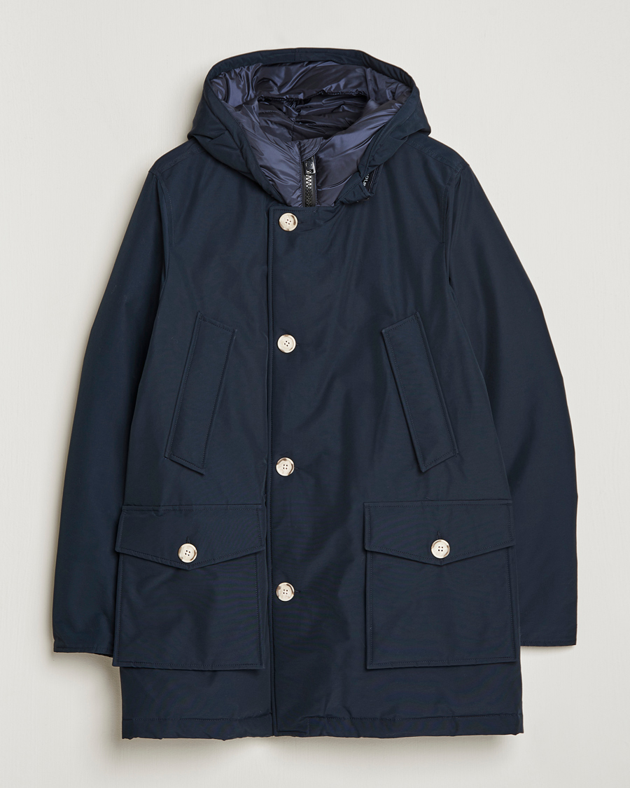 Homme | Manteaux Et Vestes | Woolrich | Arctic Parka No Fur Melton Blue